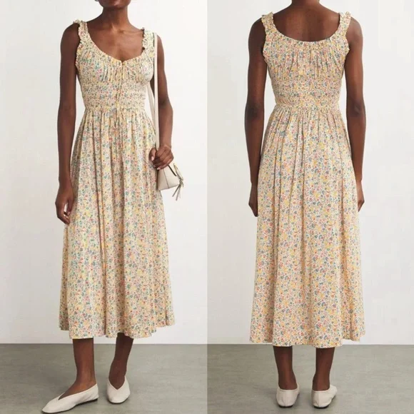 DOEN Emmaretta Dress in Wild Clover Floral Size M - Picture 10 of 13